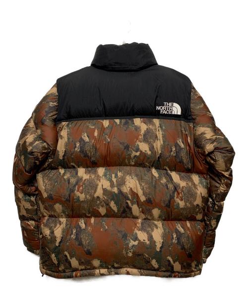 THE NORTH FACE（ザ ノース フェイス）THE NORTH FACE (ザ ノース フェイス) Novelty Nuptse Jacket ブラウン×ブラック サイズ:Lの古着・服飾アイテム
