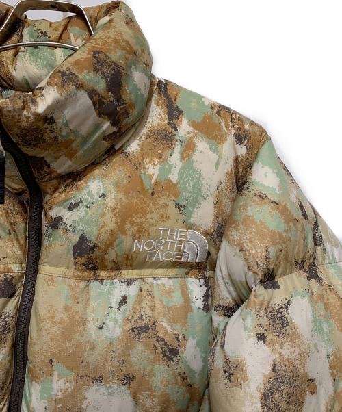 THENORTHFACE（ザ ノース フェイス）THENORTHFACE (ザ ノース フェイス) NV NUPTSE JACKET  ブラウン×グリーン サイズ:Lの古着・服飾アイテム
