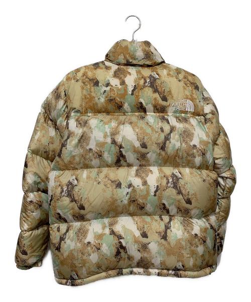 THENORTHFACE（ザ ノース フェイス）THENORTHFACE (ザ ノース フェイス) NV NUPTSE JACKET  ブラウン×グリーン サイズ:Lの古着・服飾アイテム