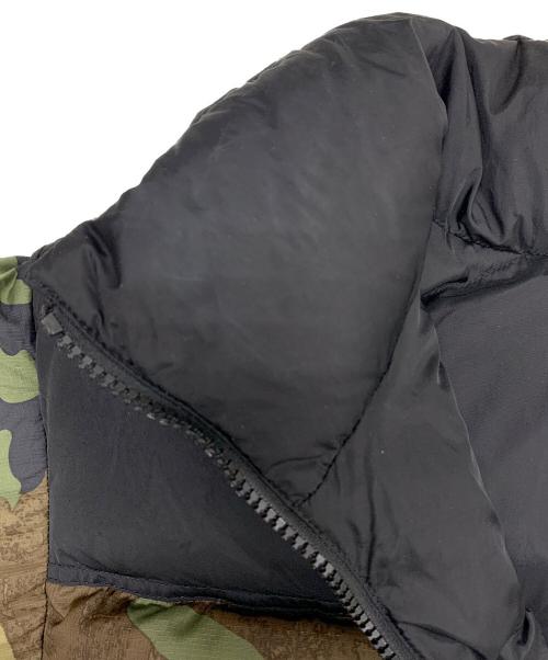 THE NORTH FACE（ザ ノース フェイス）THE NORTH FACE (ザ ノース フェイス) Novelty Nuptse Jacket  グリーン×ブラウン サイズ:Lの古着・服飾アイテム