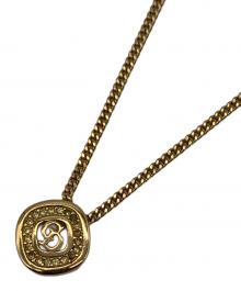 Christian Dior（クリスチャン ディオール）の古着「CDロゴネックレス」｜ゴールド