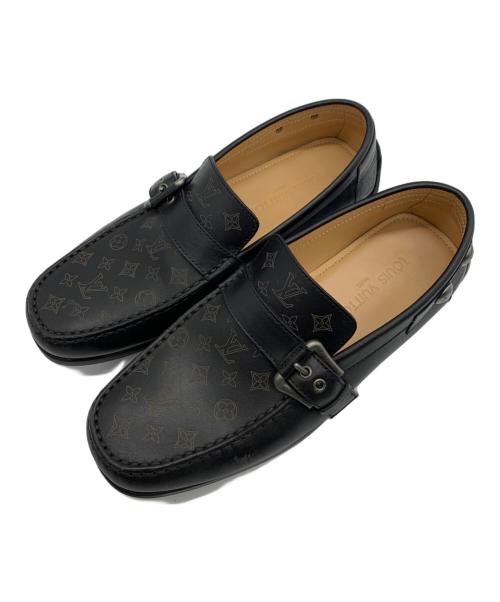 LOUIS VUITTON（ルイ ヴィトン）LOUIS VUITTON (ルイ ヴィトン) モノグラム ドライビングシューズ ブラック サイズ:7 1/2の古着・服飾アイテム