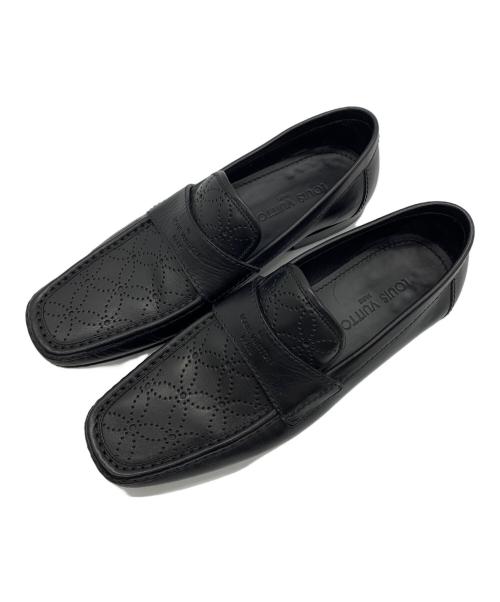 LOUIS VUITTON（ルイ ヴィトン）LOUIS VUITTON (ルイ ヴィトン) スターブロッサム モノグラム ローファー ブラック サイズ:7Mの古着・服飾アイテム