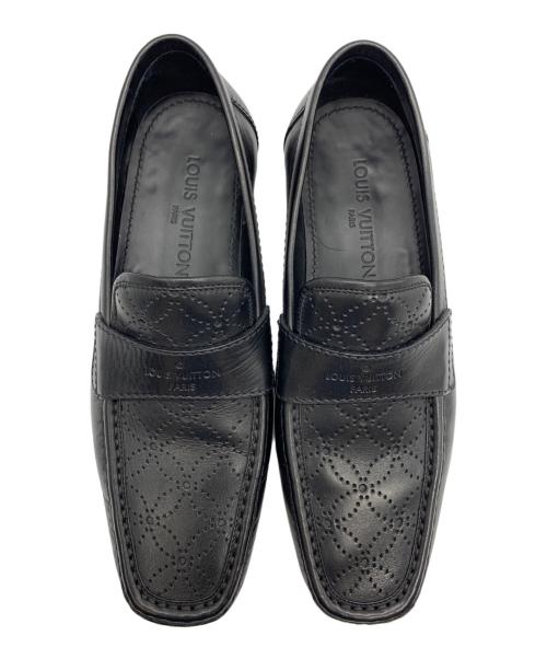 LOUIS VUITTON（ルイ ヴィトン）LOUIS VUITTON (ルイ ヴィトン) スターブロッサム モノグラム ローファー ブラック サイズ:7Mの古着・服飾アイテム