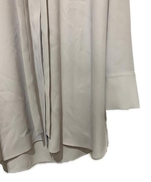 theory（セオリー）theory (セオリー) PRIME GGT TIE Blouse グレー サイズ:L 未使用品の古着・服飾アイテム