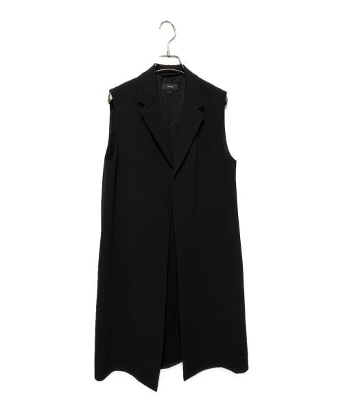 theory（セオリー）theory (セオリー) Synthetic Crepe Straight Vest ブラック サイズ:2の古着・服飾アイテム