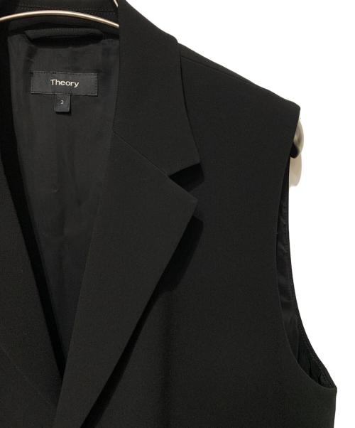 theory（セオリー）theory (セオリー) Synthetic Crepe Straight Vest ブラック サイズ:2の古着・服飾アイテム