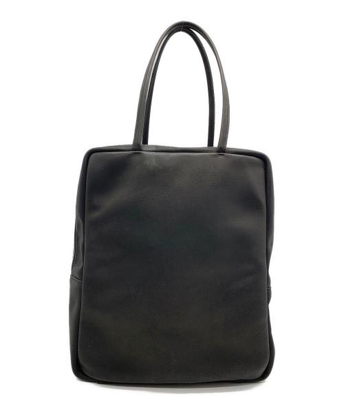 MORMYRUS（モルミルス）MORMYRUS (モルミルス) ボックス型トートバッグ ブラックの古着・服飾アイテム