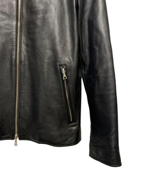 BEAMS HEART（ビームスハート）BEAMS HEART (ビームスハート) リアルレザーライダースジャケット ブラック サイズ:Mの古着・服飾アイテム