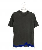 COMME des GARCONS HOMMEコムデギャルソン オム）の古着「田中オム 切替カットソー」｜グレー×ブルー