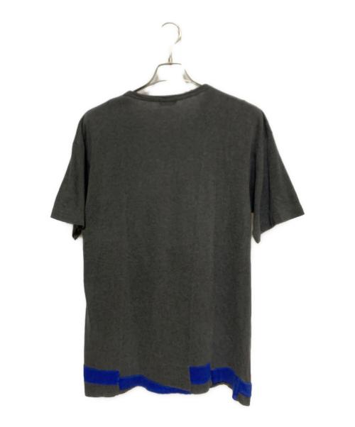 COMME des GARCONS HOMME（コムデギャルソン オム）COMME des GARCONS HOMME (コムデギャルソン オム) 田中オム 切替カットソー グレー×ブルー サイズ:不明の古着・服飾アイテム