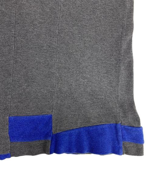 COMME des GARCONS HOMME（コムデギャルソン オム）COMME des GARCONS HOMME (コムデギャルソン オム) 田中オム 切替カットソー グレー×ブルー サイズ:不明の古着・服飾アイテム