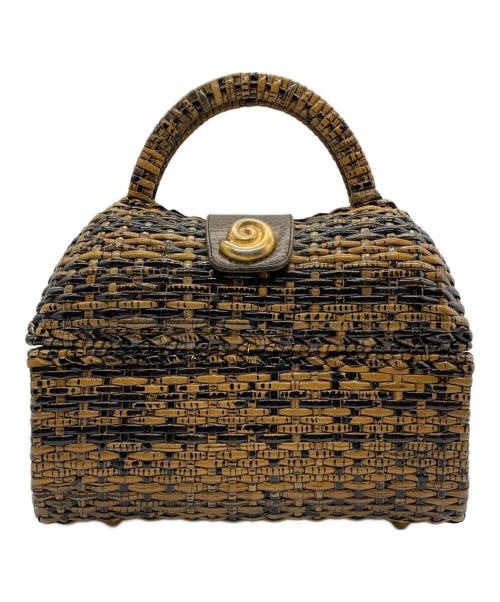 roberto ricci（ロベルトリッチ）roberto ricci (ロベルトリッチ) カゴバッグ ブラウンの古着・服飾アイテム