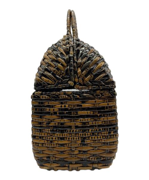 roberto ricci（ロベルトリッチ）roberto ricci (ロベルトリッチ) カゴバッグ ブラウンの古着・服飾アイテム