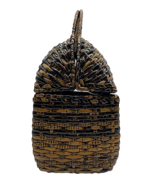 roberto ricci（ロベルトリッチ）roberto ricci (ロベルトリッチ) カゴバッグ ブラウンの古着・服飾アイテム