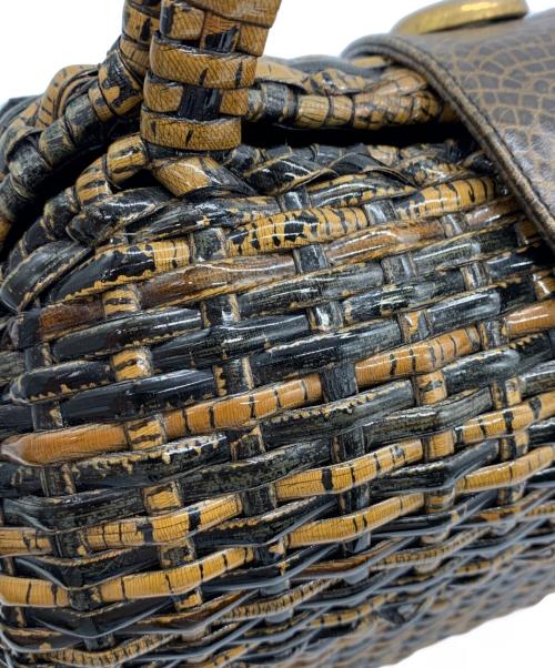 roberto ricci（ロベルトリッチ）roberto ricci (ロベルトリッチ) カゴバッグ ブラウンの古着・服飾アイテム