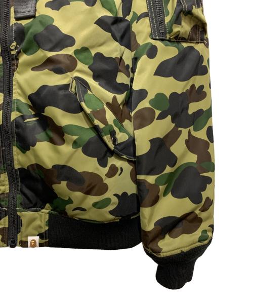 A BATHING APE（ア ベイシング エイプ）A BATHING APE (ア ベイシング エイプ) MA-1ジャケット オリーブ サイズ:XLの古着・服飾アイテム