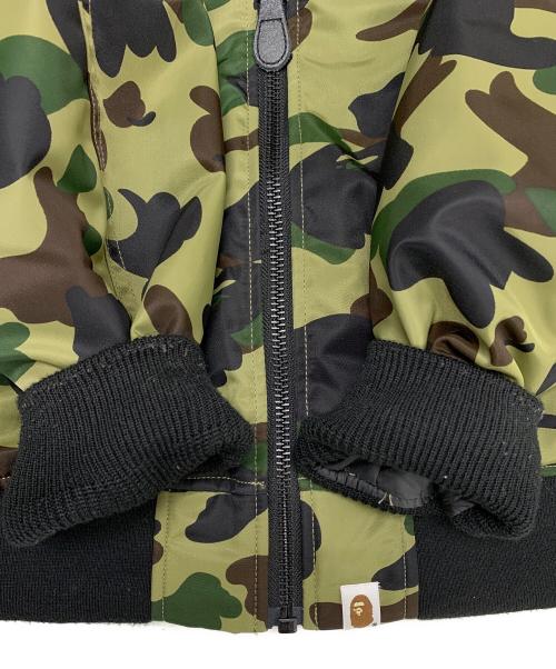 A BATHING APE（ア ベイシング エイプ）A BATHING APE (ア ベイシング エイプ) MA-1ジャケット オリーブ サイズ:XLの古着・服飾アイテム