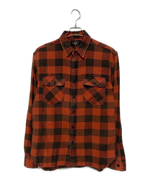 RRL（ダブルアールエル）RRL (ダブルアールエル) 長袖シャツ レッド サイズ:Mの古着・服飾アイテム