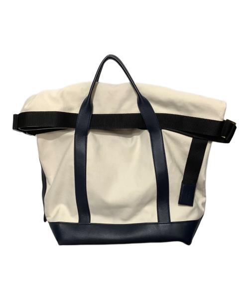 sacai（サカイ）sacai (サカイ) ランドリーバッグ アイボリー×ブラックの古着・服飾アイテム