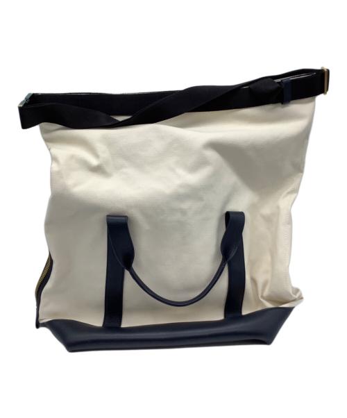 sacai（サカイ）sacai (サカイ) ランドリーバッグ アイボリー×ブラックの古着・服飾アイテム