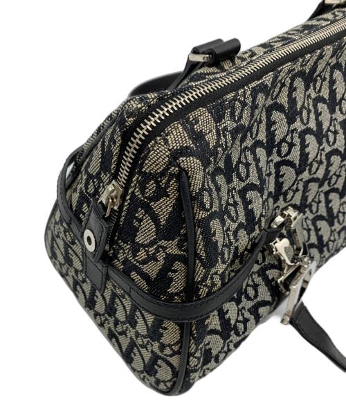 Christian Dior（クリスチャン ディオール）Christian Dior (クリスチャン ディオール) トロッター トートバッグ グレー×ブルーの古着・服飾アイテム