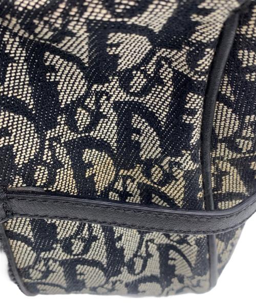 Christian Dior（クリスチャン ディオール）Christian Dior (クリスチャン ディオール) トロッター トートバッグ グレー×ブルーの古着・服飾アイテム