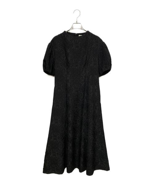 BALLSEY（ボールジィ）BALLSEY (ボールジィ) フラワージャカード マーメイドワンピース ブラック サイズ:36の古着・服飾アイテム