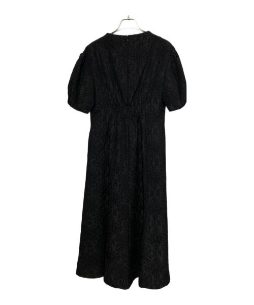 BALLSEY（ボールジィ）BALLSEY (ボールジィ) フラワージャカード マーメイドワンピース ブラック サイズ:36の古着・服飾アイテム