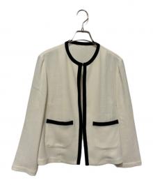 BALLSEY（ボールジィ）の古着「ノーカラージャケット」｜ホワイト