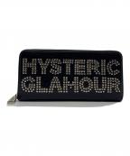 Hysteric Glamourヒステリックグラマー）の古着「ロゴ スタッズ ロング ウォレット」｜ブラック
