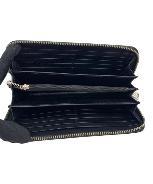 Hysteric Glamour（ヒステリックグラマー）Hysteric Glamour (ヒステリックグラマー)  ロゴ スタッズ ロング ウォレット ブラックの古着・服飾アイテム