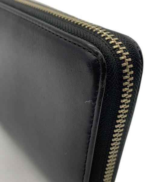 Hysteric Glamour（ヒステリックグラマー）Hysteric Glamour (ヒステリックグラマー)  ロゴ スタッズ ロング ウォレット ブラックの古着・服飾アイテム