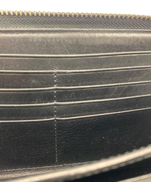 Hysteric Glamour（ヒステリックグラマー）Hysteric Glamour (ヒステリックグラマー)  ロゴ スタッズ ロング ウォレット ブラックの古着・服飾アイテム