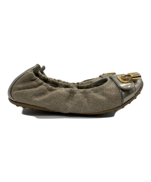 LOUIS VUITTON（ルイ ヴィトン）LOUIS VUITTON (ルイ ヴィトン) パドロックバレエシューズ ベージュ サイズ:35の古着・服飾アイテム
