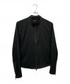 macqloマックロ）の古着「ウォッシャブルライダースジャケット」｜ブラック