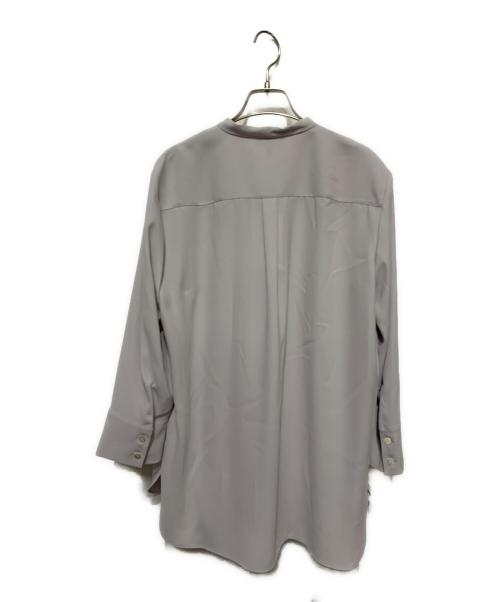 theory（セオリー）theory (セオリー) PRIME GGT TIE Blouse グレー サイズ:L 未使用品の古着・服飾アイテム