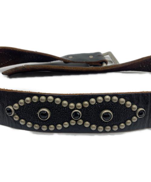 Hollywood Trading Company（ハリウッドトレーディングカンパニー）Hollywood Trading Company (ハリウッドトレーディングカンパニー) オーバーレイピーナッツスタッズベルト ブラックの古着・服飾アイテム