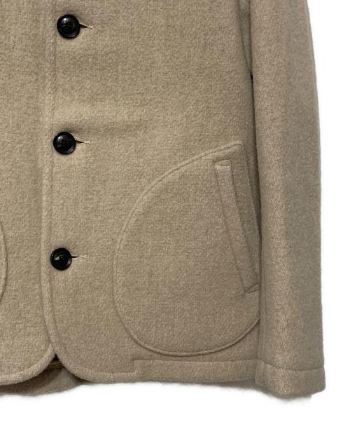 DANTON（ダントン）DANTON (ダントン) ウールモッサノーカラージャケット ベージュ サイズ:34の古着・服飾アイテム