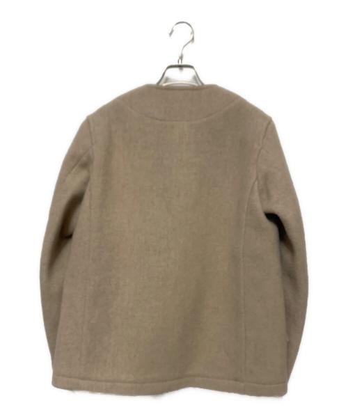 DANTON（ダントン）DANTON (ダントン) ウールモッサノーカラージャケット ベージュ サイズ:34の古着・服飾アイテム