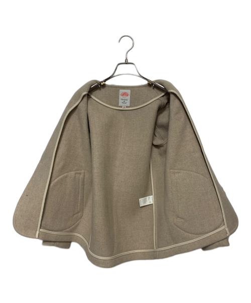 DANTON（ダントン）DANTON (ダントン) ウールモッサノーカラージャケット ベージュ サイズ:34の古着・服飾アイテム