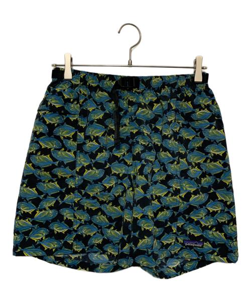 Patagonia（パタゴニア）Patagonia (パタゴニア) リバーショーツ 2000s シマアジ柄 ブルー サイズ:Mの古着・服飾アイテム
