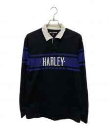 HARLEY-DAVIDSON（ハーレーダビッドソン）の古着「ラガーシャツ」｜ブラック