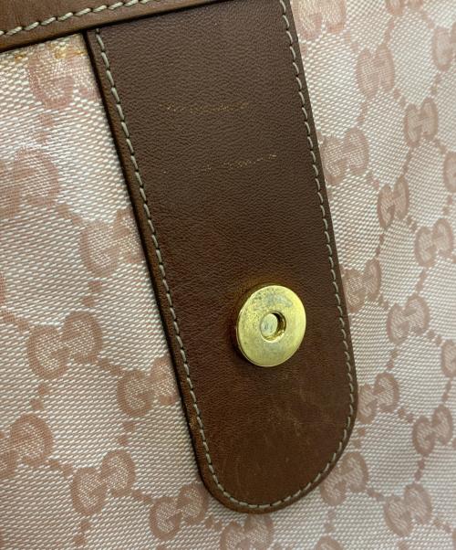 GUCCI（グッチ）GUCCI (グッチ) GGクリスタル ハンドバッグ ピンクの古着・服飾アイテム