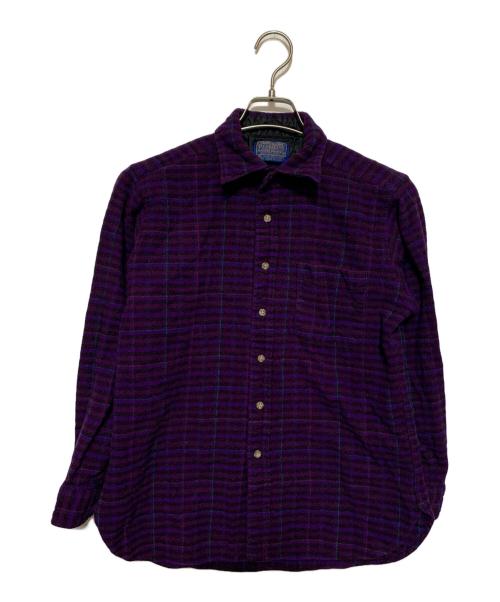 PENDLETON（ペンドルトン）PENDLETON (ペンドルトン) ウールシャツ パープル サイズ:Lの古着・服飾アイテム