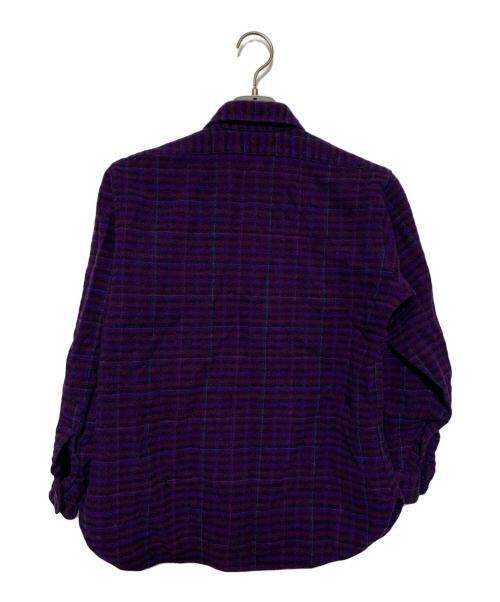 PENDLETON（ペンドルトン）PENDLETON (ペンドルトン) ウールシャツ パープル サイズ:Lの古着・服飾アイテム