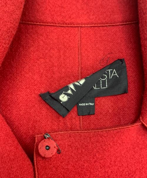 GIAMBATTISTA VALLi（ジャンバティスタ・バリ）GiAMBATTiSTA VALLi (ジャンバティスタ・バリ) ウールコート レッド サイズ:42/Ｓの古着・服飾アイテム