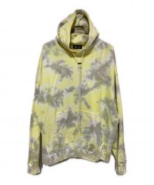 WIND AND SEA（ウィンダンシー）の古着「タイダイプルオーバーパーカー」｜イエロー×グレー