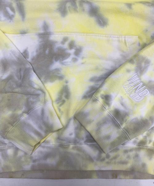 WIND AND SEA（ウィンダンシー）WIND AND SEA (ウィンダンシー) タイダイプルオーバーパーカー イエロー×グレー サイズ:XLの古着・服飾アイテム