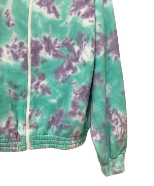 WIND AND SEA（ウィンダンシー）WIND AND SEA (ウィンダンシー) スウェットブルゾン グリーン×パープル サイズ:XLの古着・服飾アイテム
